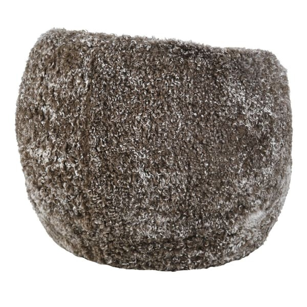 Hagen - Sheepskin Swivel Chair - Mocha