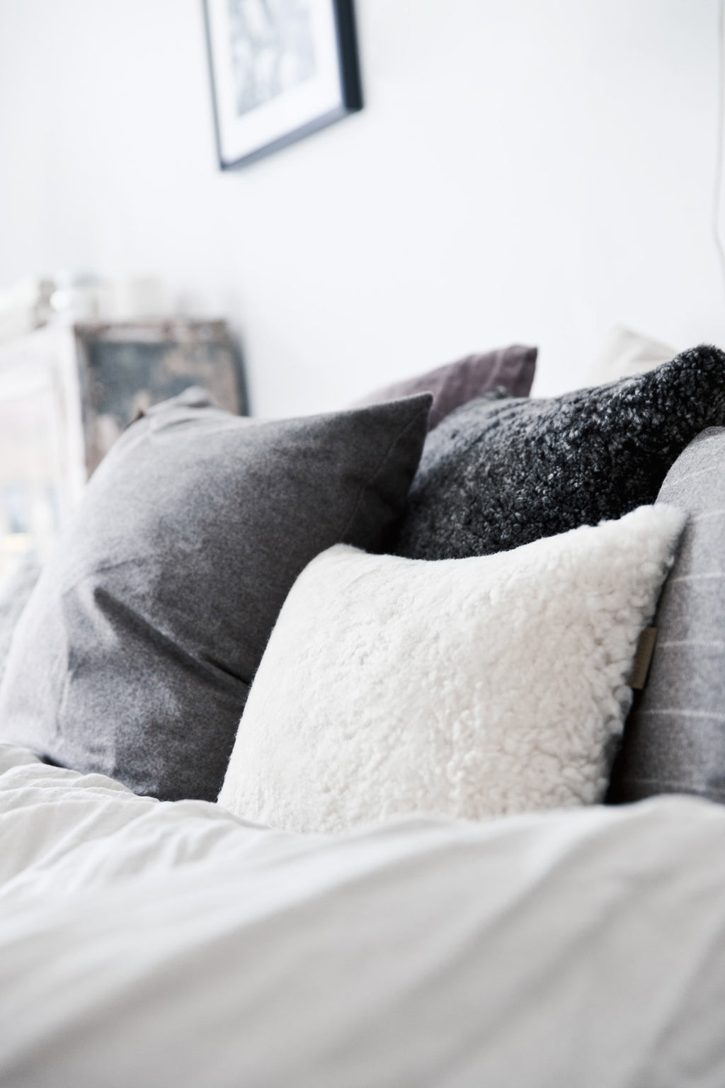 Sheepskin Cushion - Soft Beige