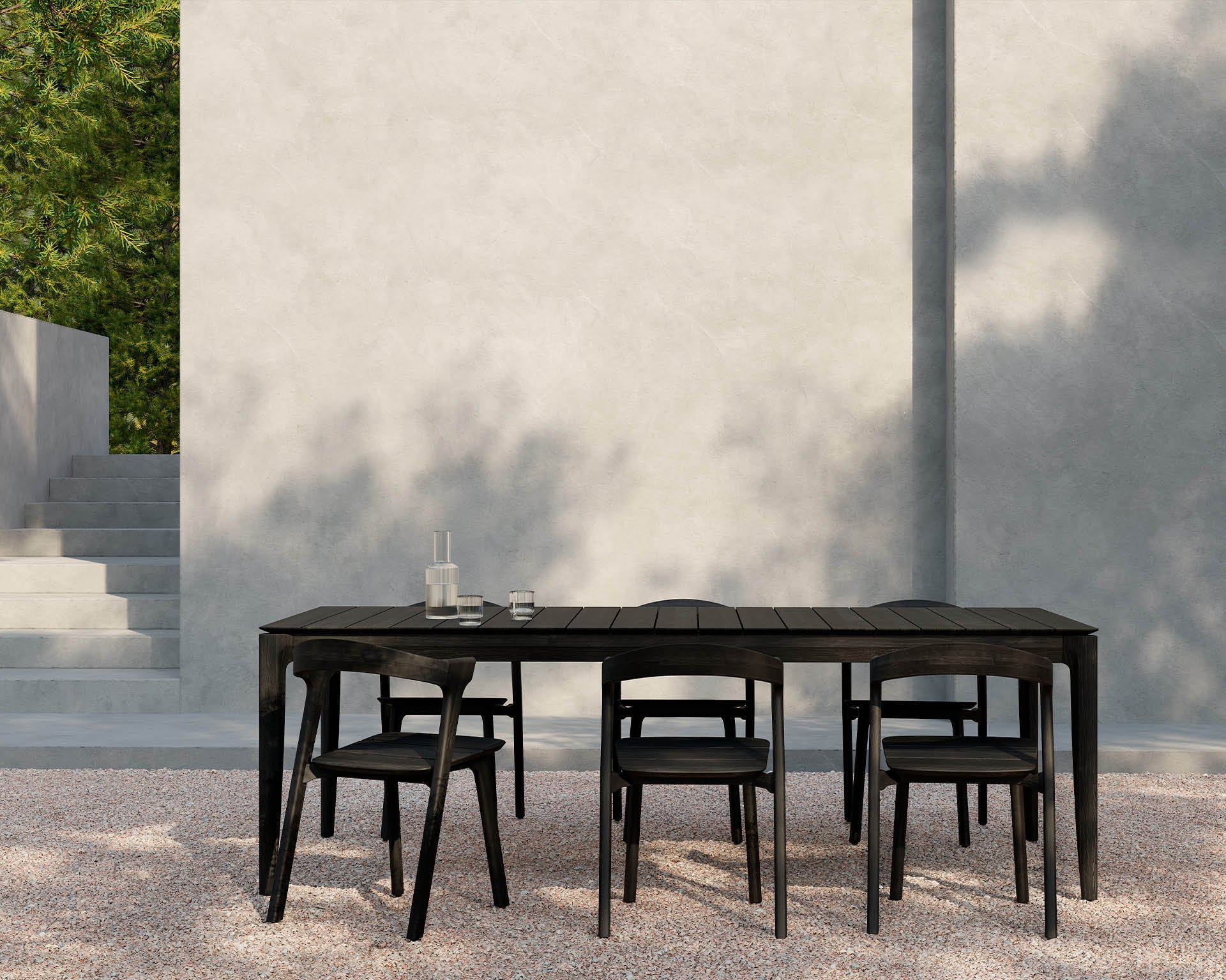 Oslo - Blok Black Dining Table - Outdoor