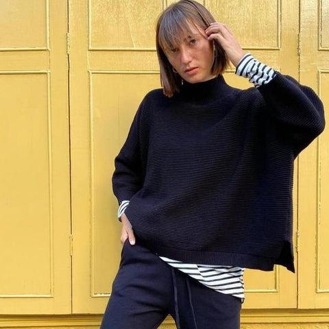 CHALK | VICKI JUMPER | NAVY