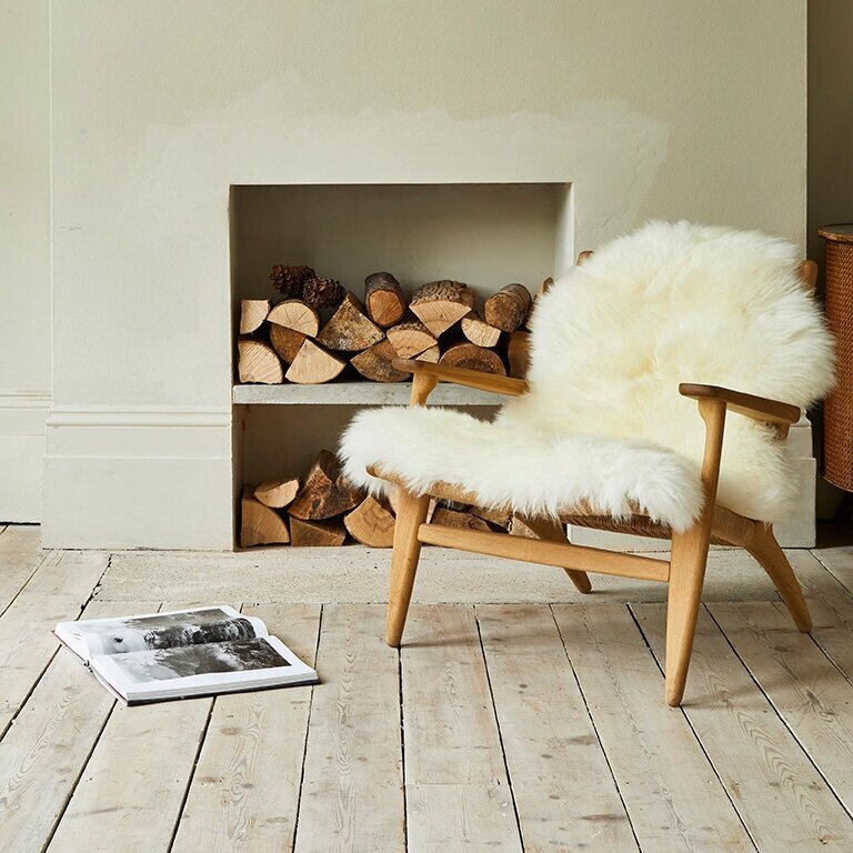 Ella - Longhaired Sheepskin - Ivory