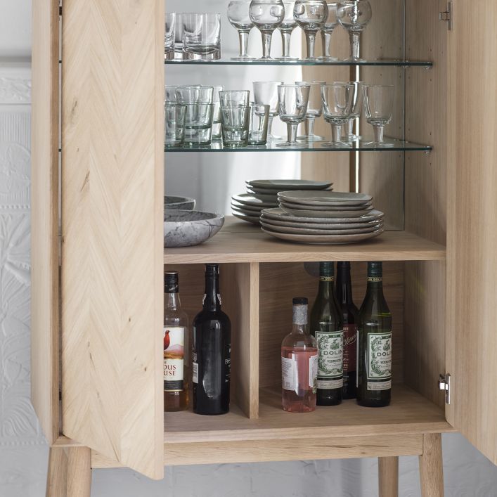 Herringbone - Cocktail Cabinet