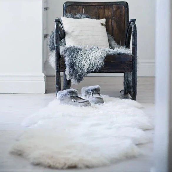 Ella - Longhaired Double Sheepskin - Ivory