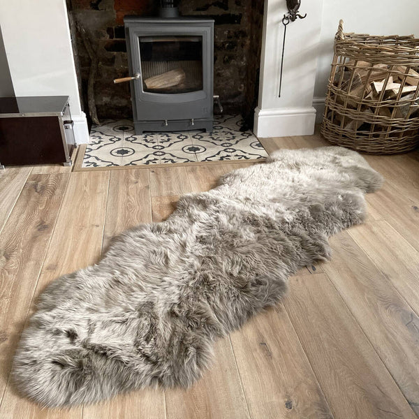 ELLA | LONGHAIRED DOUBLE SHEEPSKIN | TAUPE