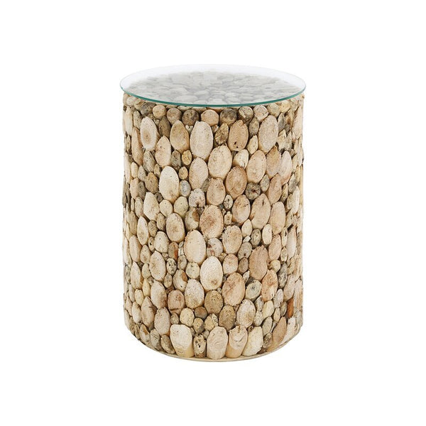 SALCOMBE | DRIFTWOOD SIDE TABLE | TALL