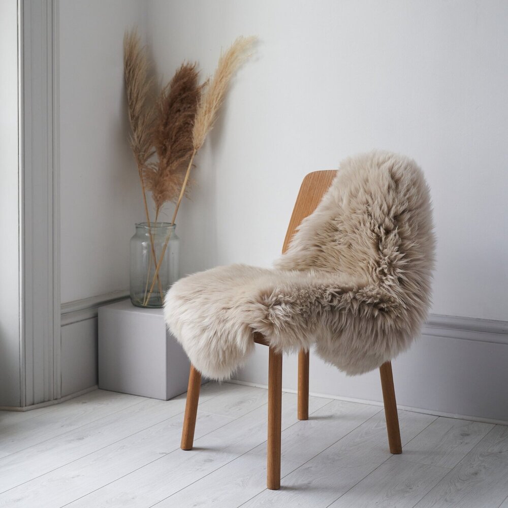Ella - Longhaired Sheepskin - Oyster