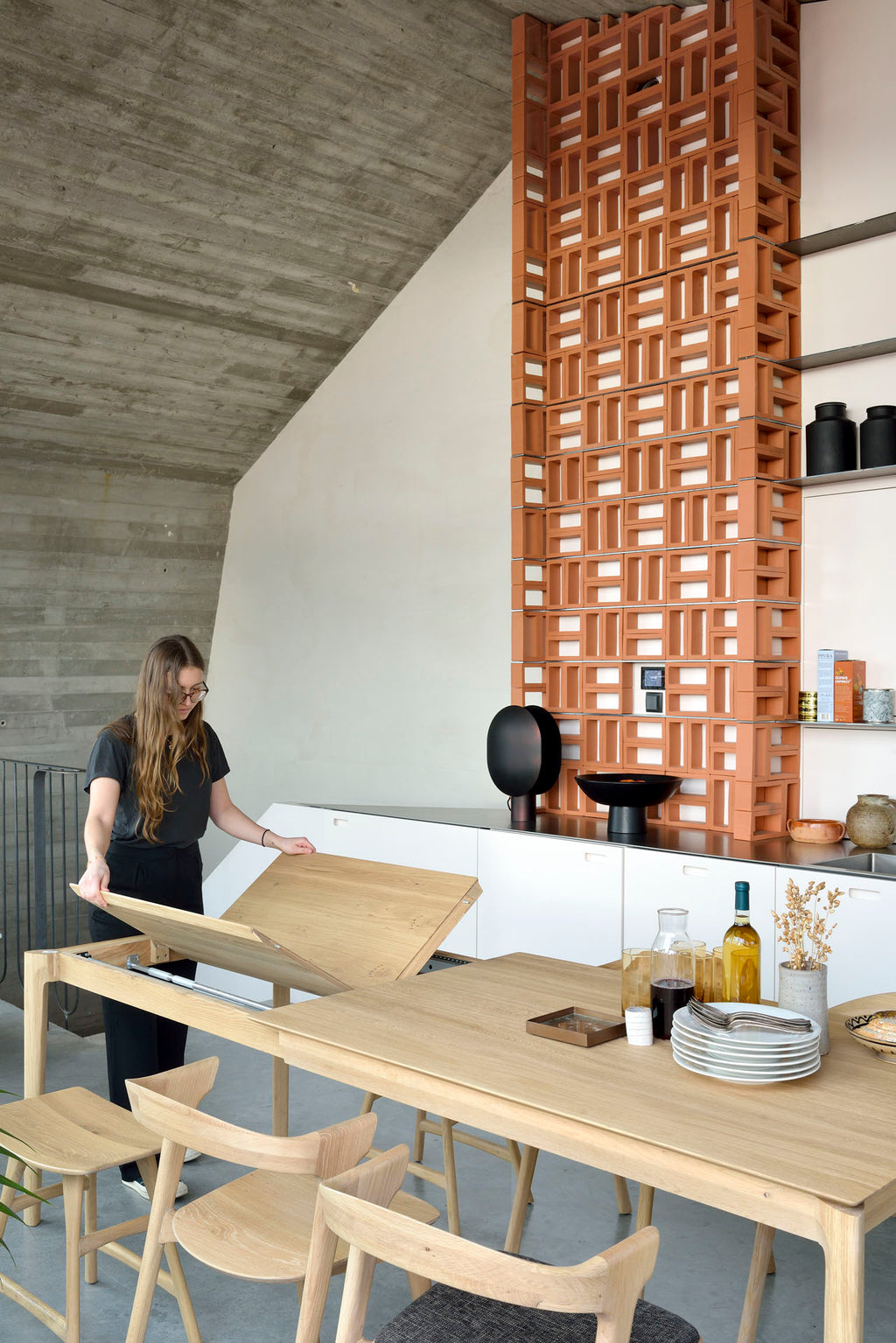 Oslo - Blok Dining Table - Extending