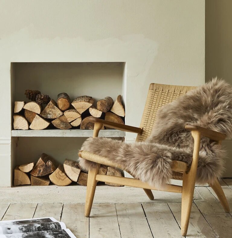 Ella - Longhaired Sheepskin - Taupe