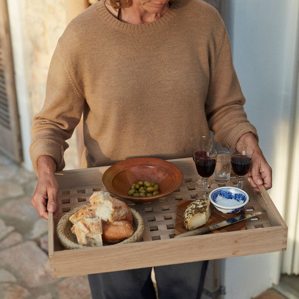 Fionia Tray by Fritz Hansen Skagerak - Large Teak