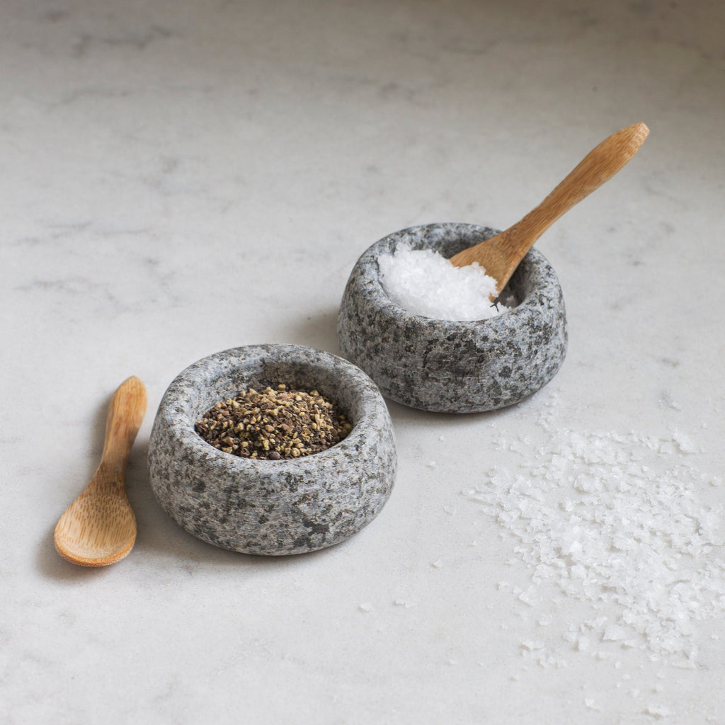 Walcot - Granite Salt And Pepper Set
