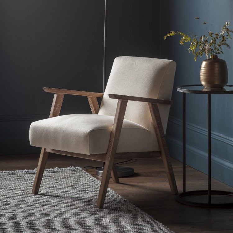 Helsinki - Armchair - Natural Linen