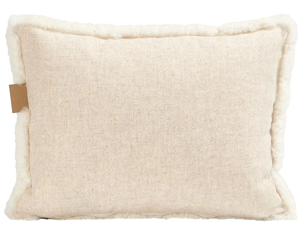 Sheepskin Cushion - Soft Beige