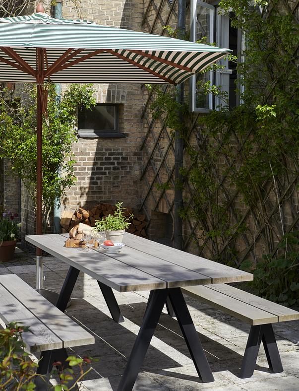 Messina Striped Umbrella by Fritz Hansen Skagerak - Square 300cm