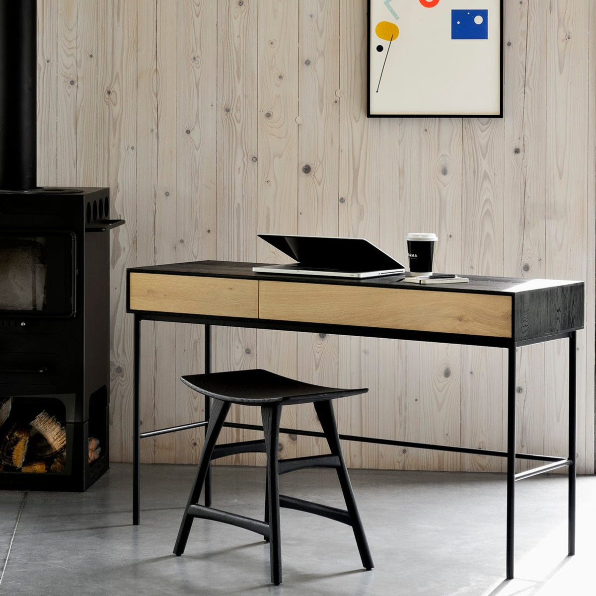Oslo Stool - Low - Black