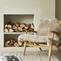 Ella - Longhaired Sheepskin - Oyster