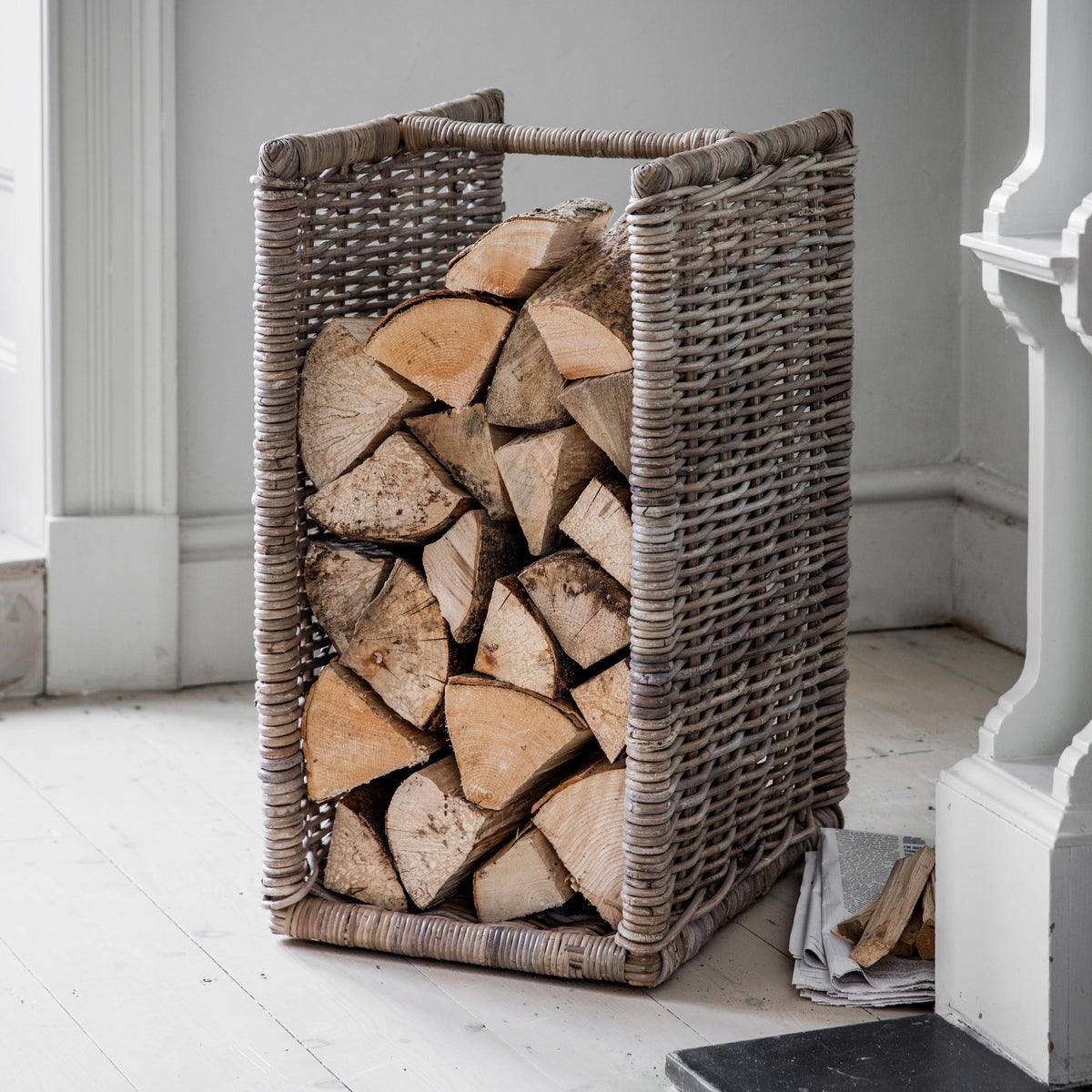 St Mawes - Rattan - Log Holder