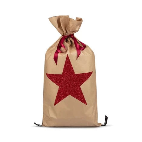 CHALK | CHRISTMAS PAPER SACK | RED
