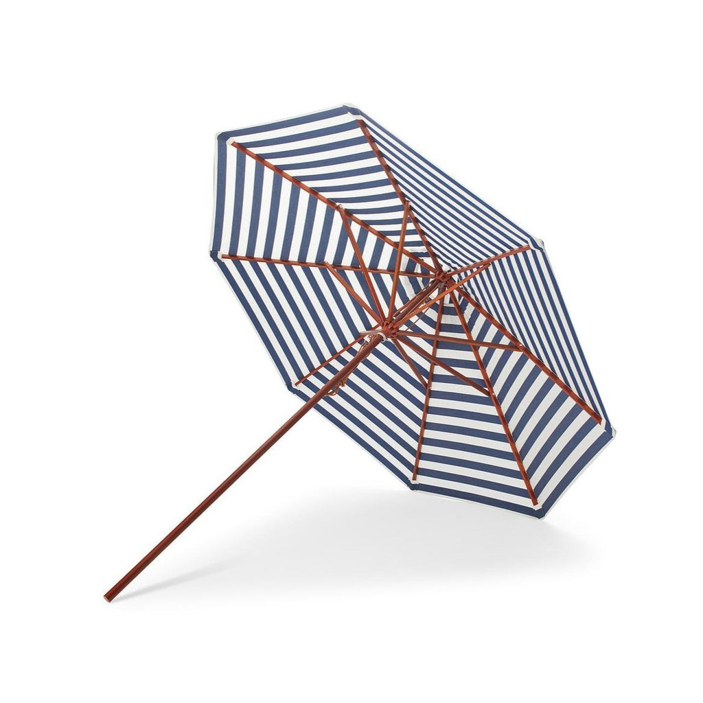 Messina Striped Umbrella by Fritz Hansen Skagerak - Blue
