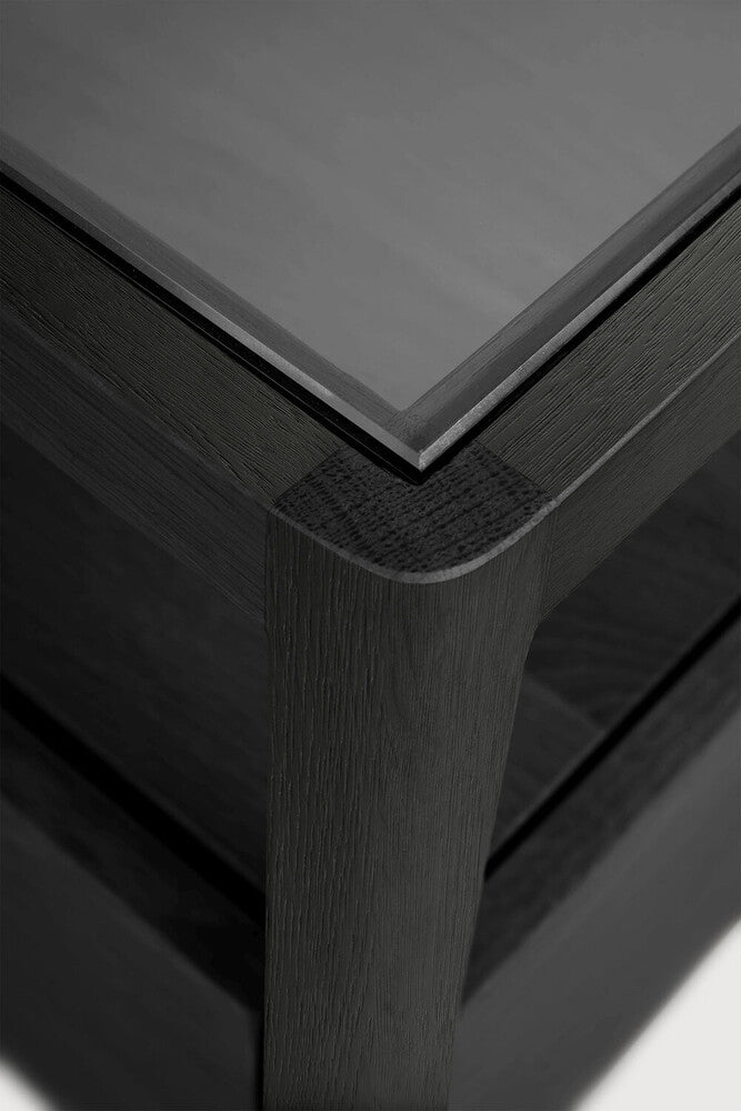 Oslo - Spindle Bedside Table - Black