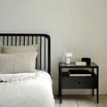 Oslo - Spindle Bedside Table - Black