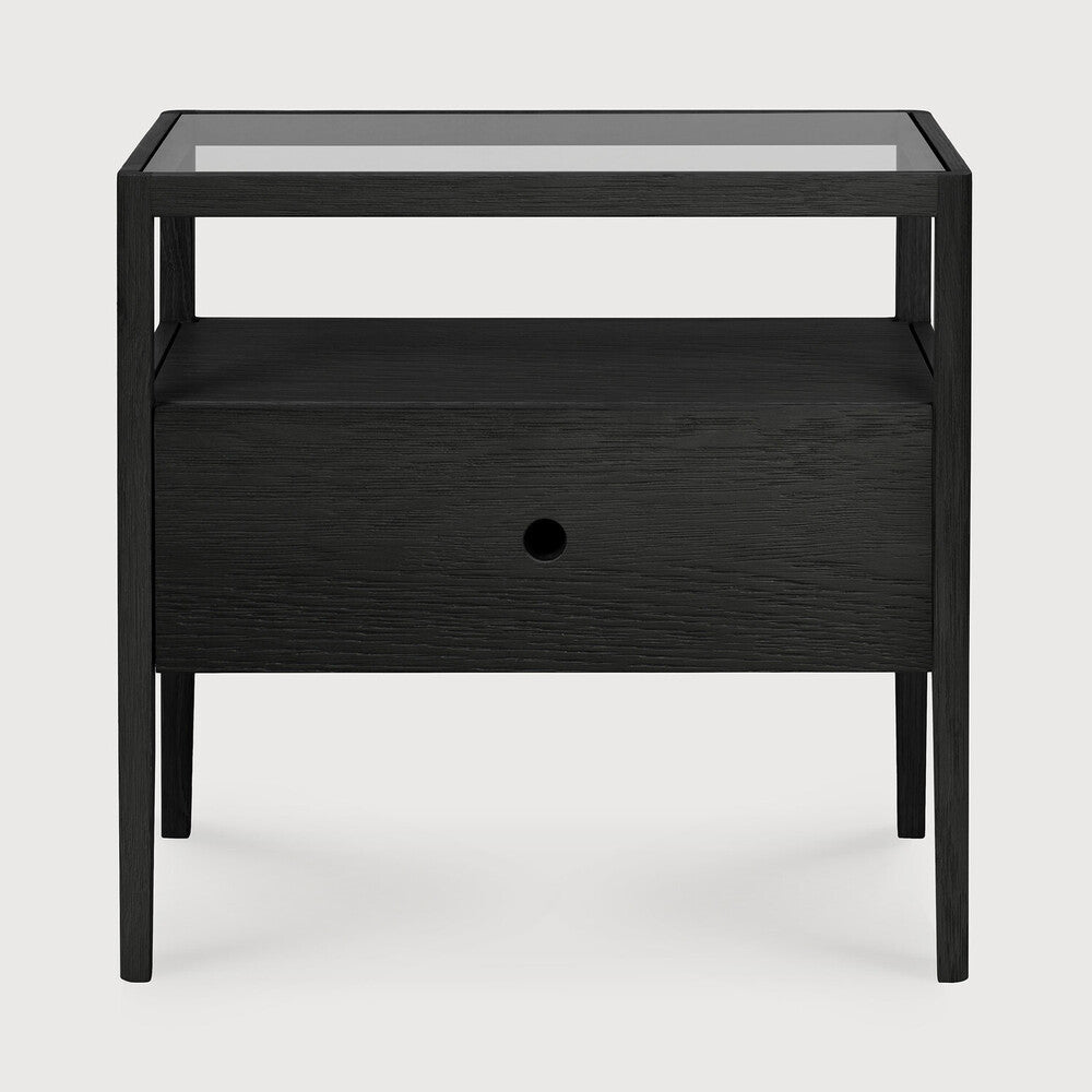 Oslo - Spindle Bedside Table - Black