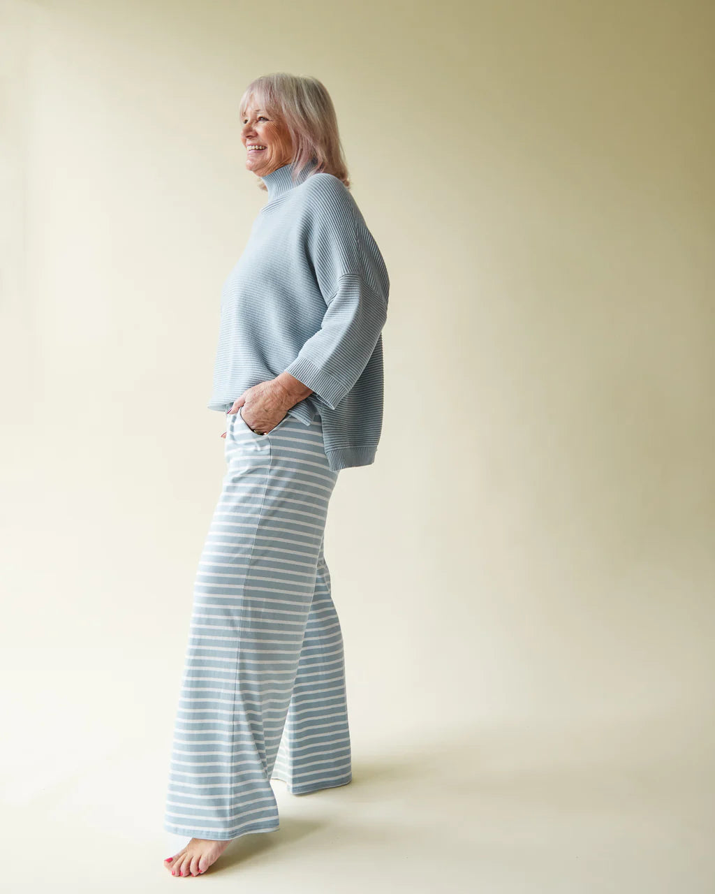 Chalk Vicki Jumper - Marl Sky