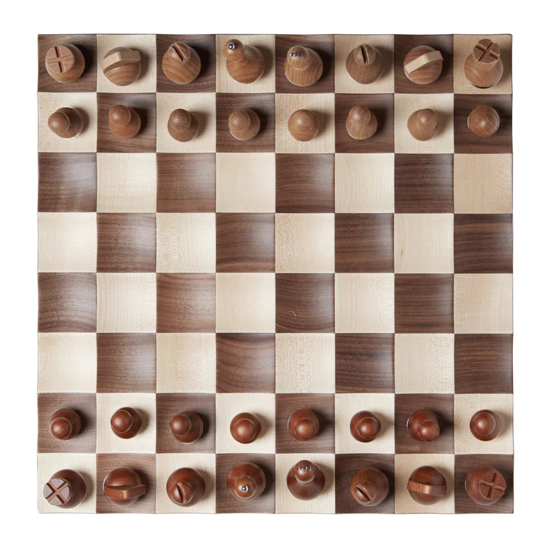 Luxury - Walnut Wobble Chess Set