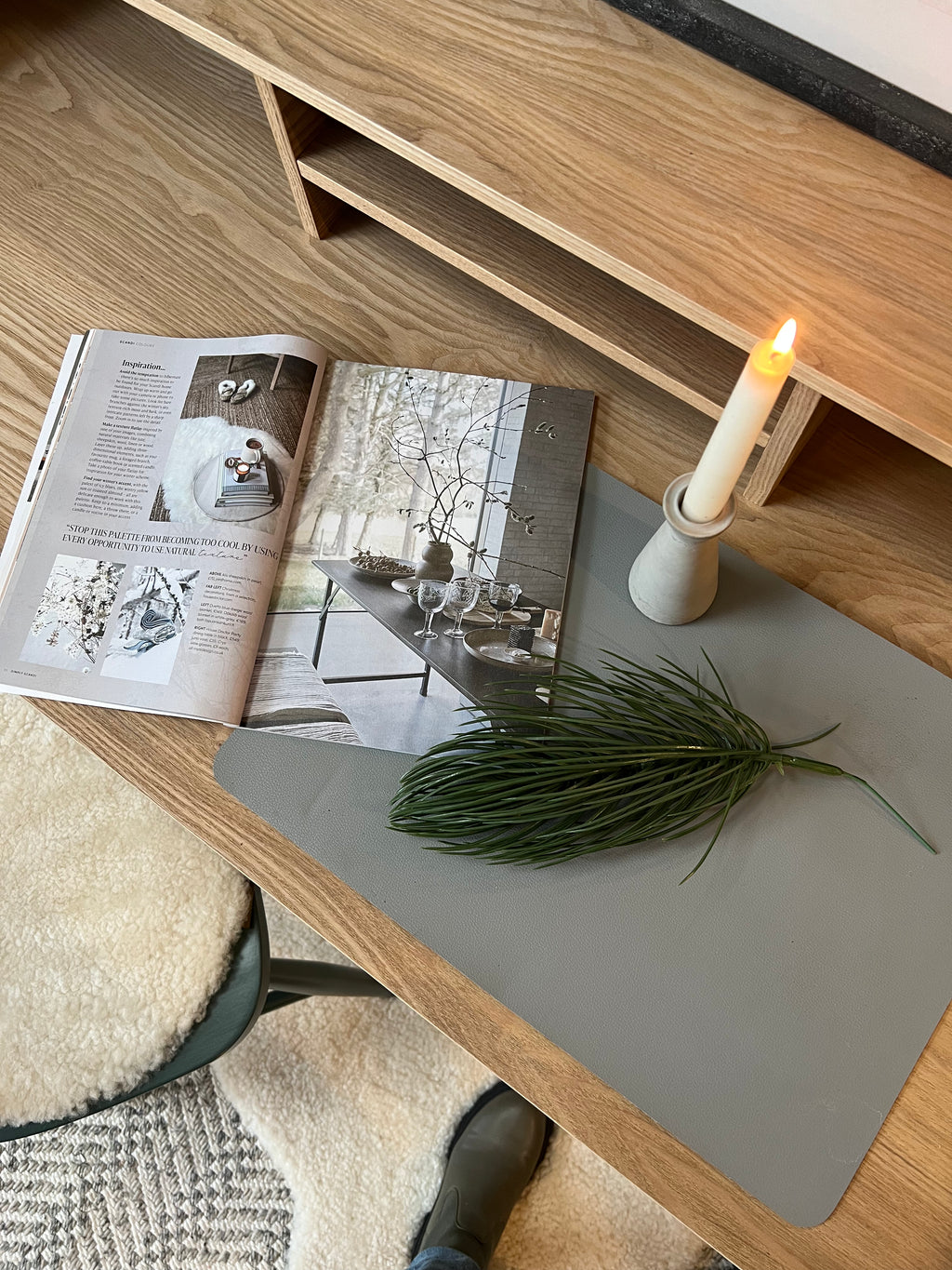 Danish - Dinner Candles - White - Pair