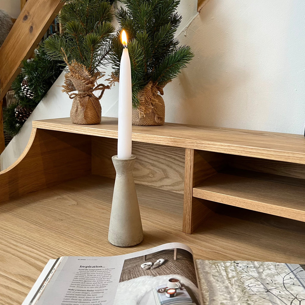 Danish - Dinner Candles - White - Pair