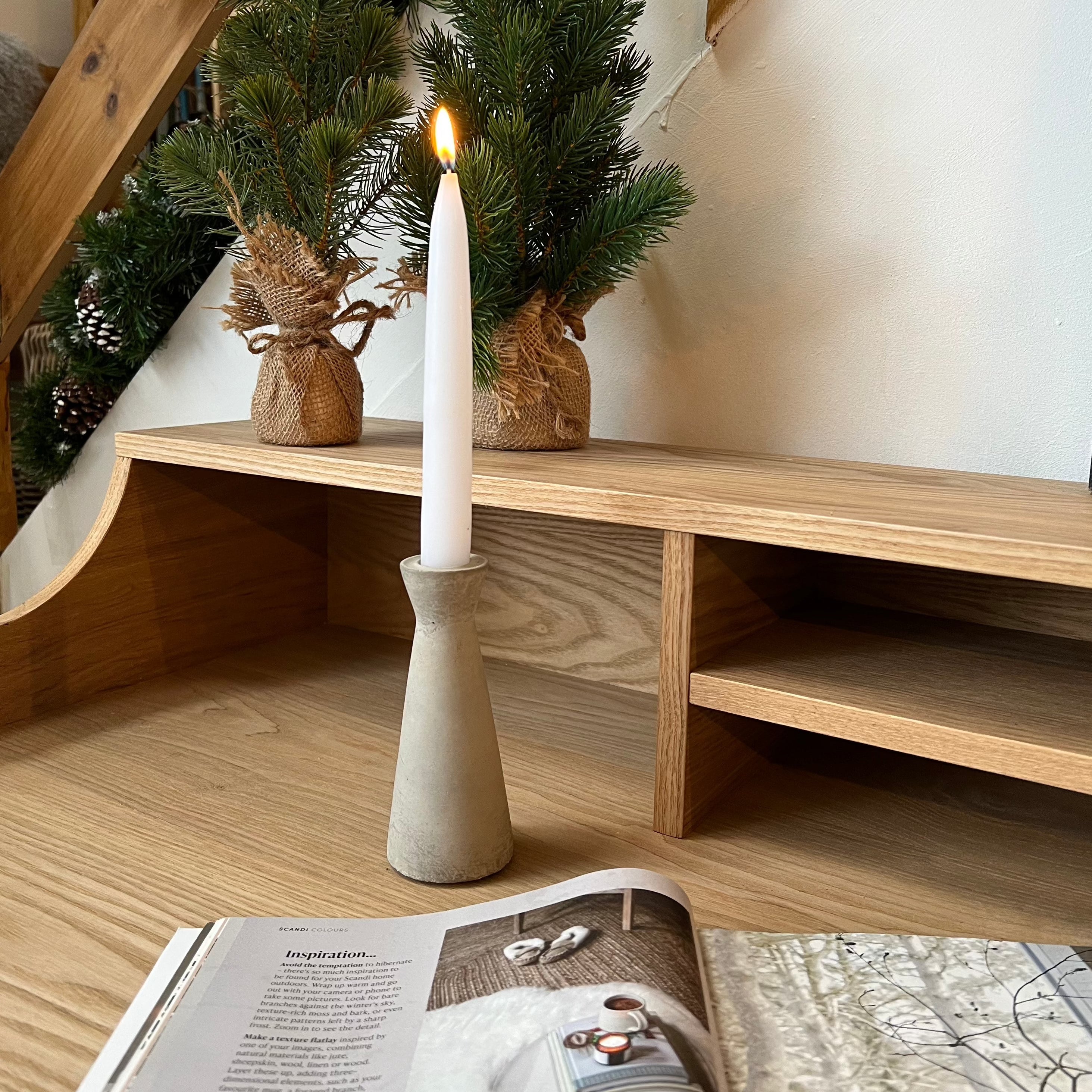 Danish - Dinner Candles - Pine - Pair