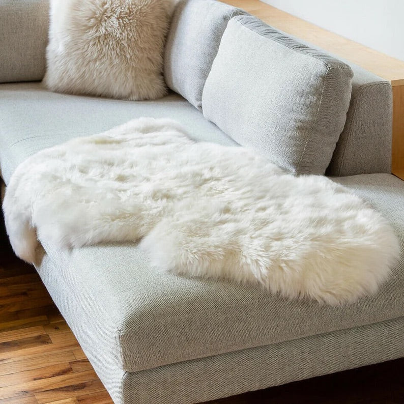 Ella - Longhaired Sheepskin - Ivory