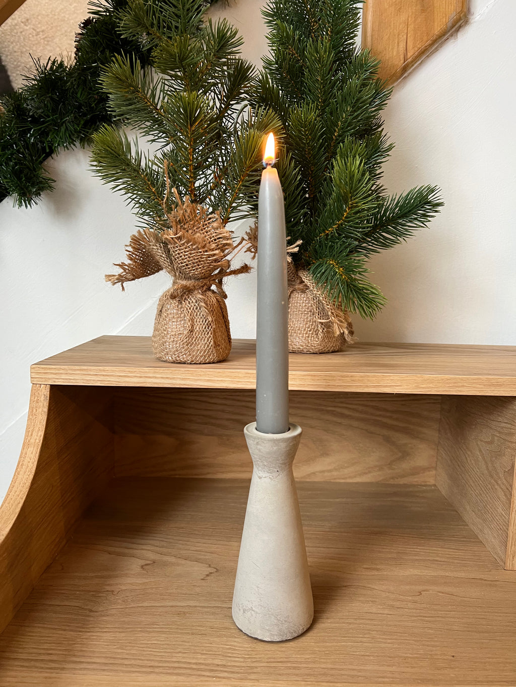 Danish - Dinner Candles - White - Pair