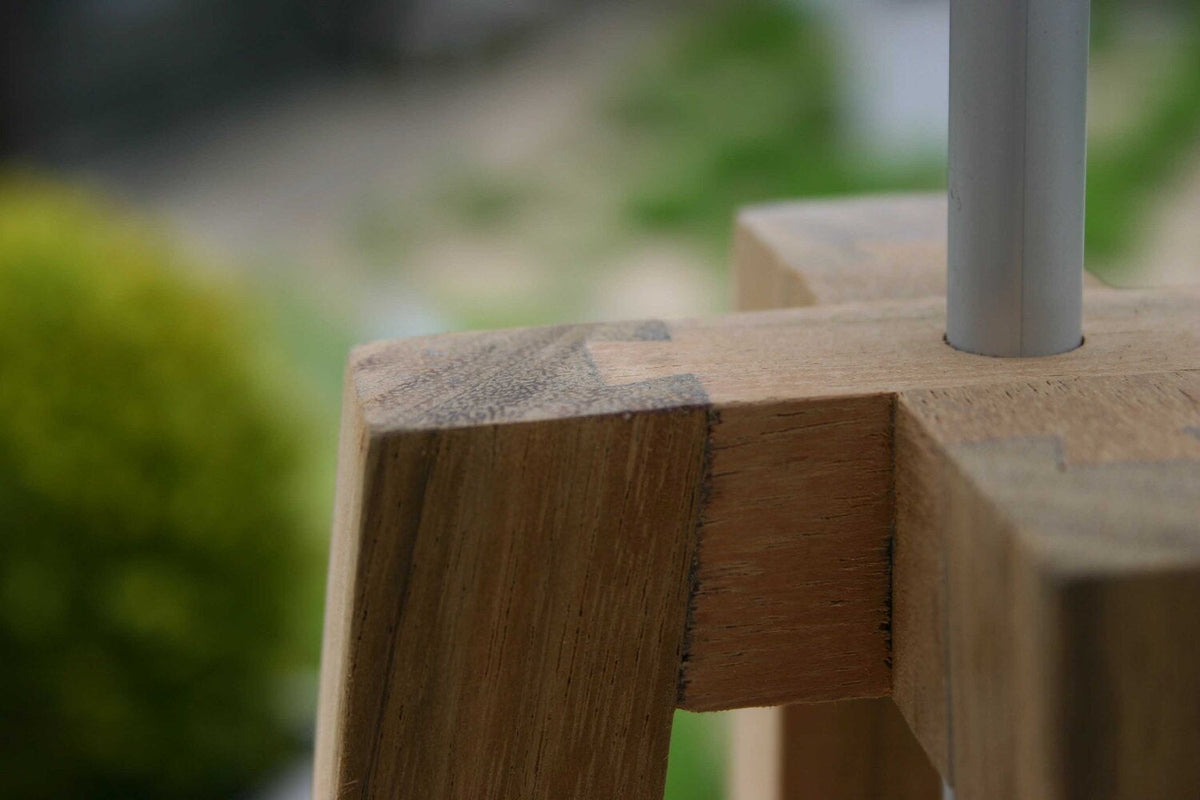 Natural Wood - Cross Floor Lamp