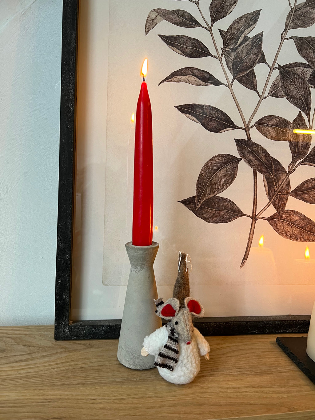 Danish - Dinner Candles - White - Pair