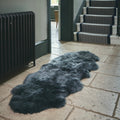 Ella - Longhaired Double Sheepskin - Dark Grey