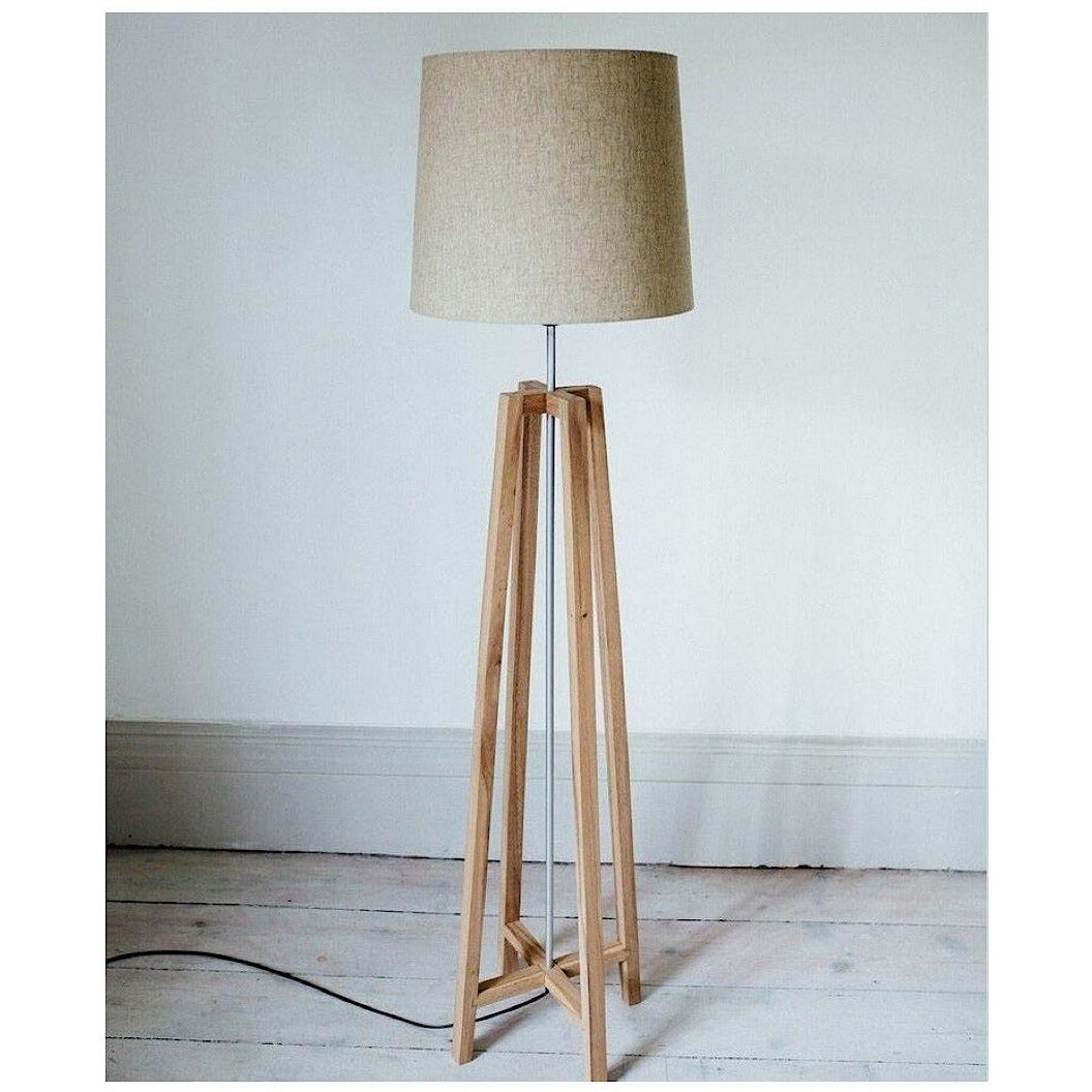Natural Wood - Cross Floor Lamp