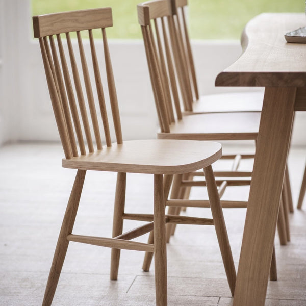 SPINDLE DINING CHAIR | OAK | PAIR