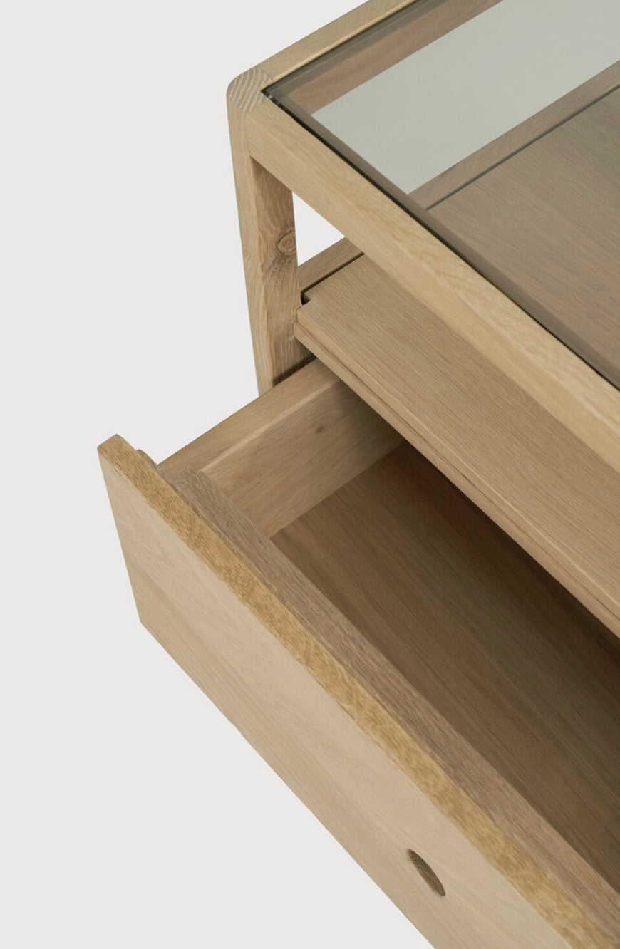Oslo - Spindle Bedside Table - Oak