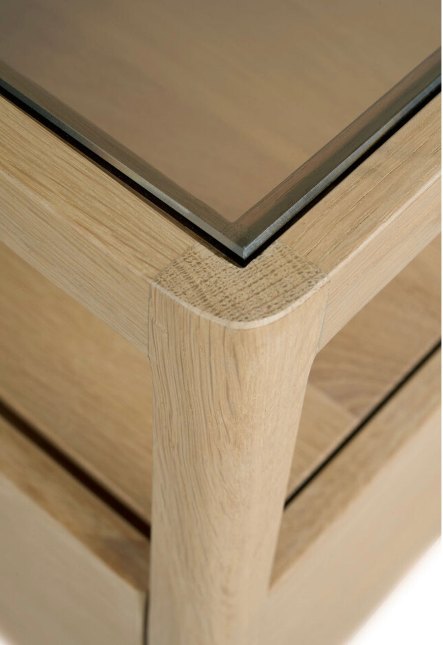 Oslo - Spindle Bedside Table - Oak
