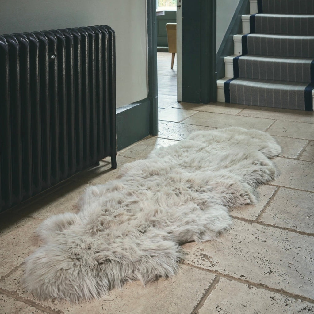 Ella - Longhaired Double Sheepskin - Oyster