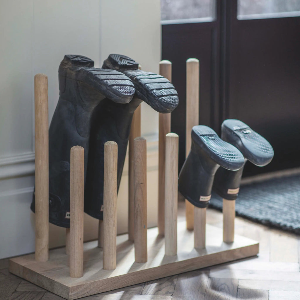 Walcot - Oak Welly Rack - Large
