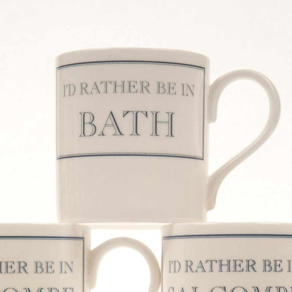 I'D Rather Be In Bath Mug Small - Green